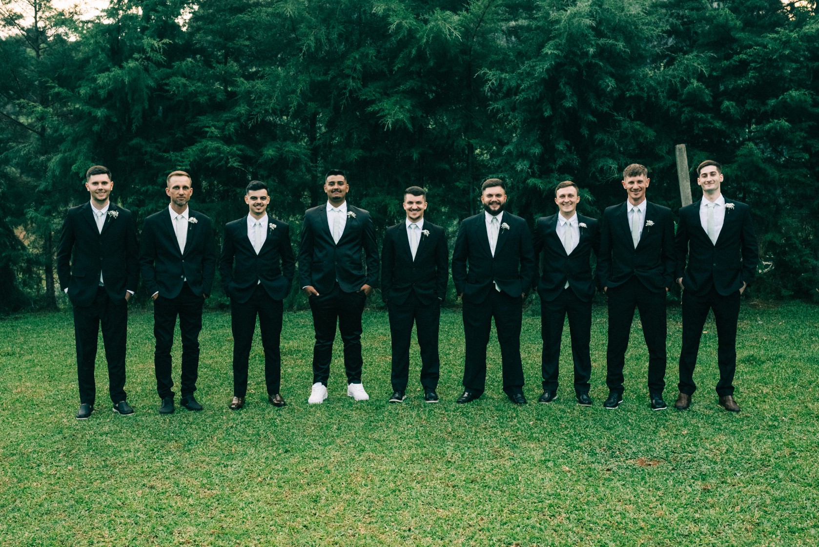 Padrinhos do noivo - fotografia de casamento