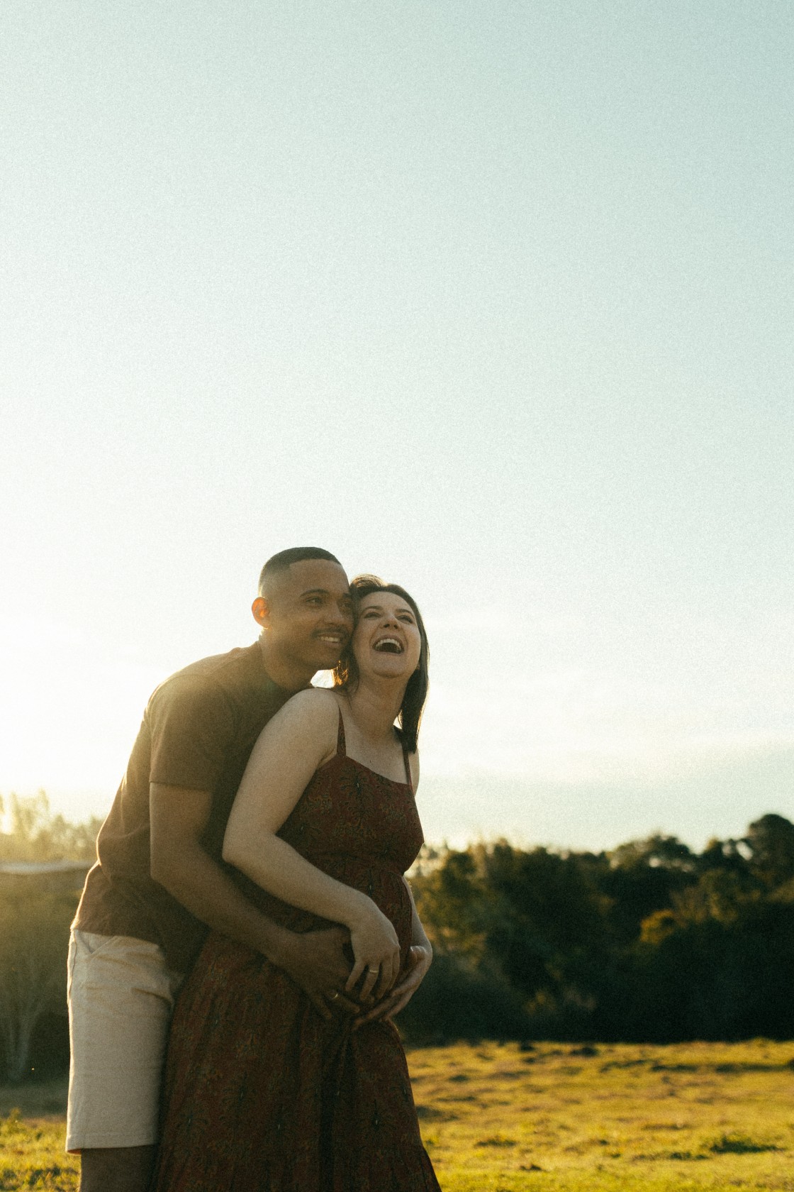 Fotografia de gestante - barriga de amor